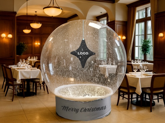 Globo di neve e decorazioni in Dibond: splendide e moderne decorazioni natalizie per interni