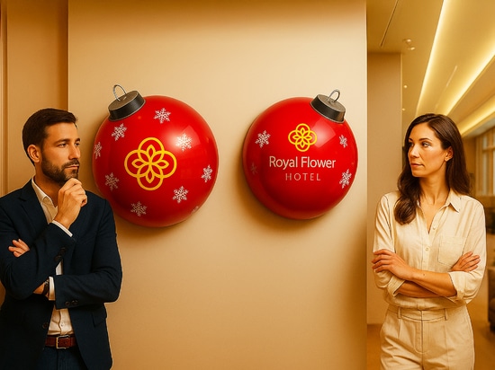 I baubles XXL negli spazi urbani: una decorazione originale che delizia