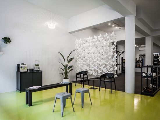 Schermi divisori su misura Bloomming per Workoutclub Rotterdam