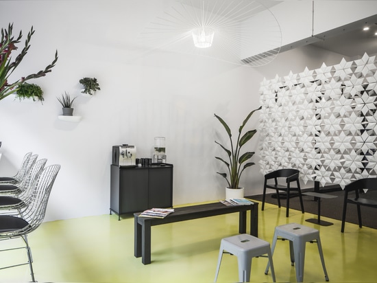 Schermi divisori su misura Bloomming per Workoutclub Rotterdam