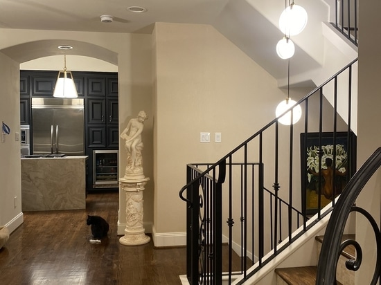 Lampadario personalizzato - Installazione completata
