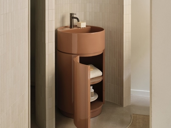 Tiberino N di Ceramica Cielo: materia e funzione nel nuovo lavabo freestanding