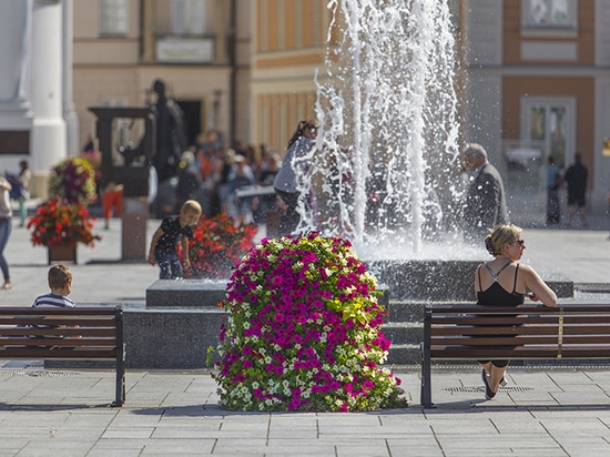 Torri di fiori nello spazio urbano: verde stagionale di forte impatto visivo