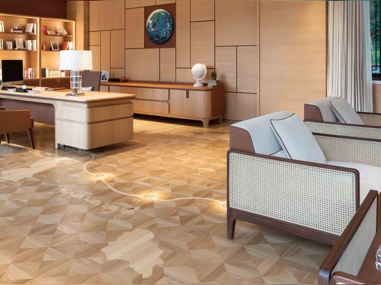 Parquet artistico su misura in Cina: il progetto Via della Seta