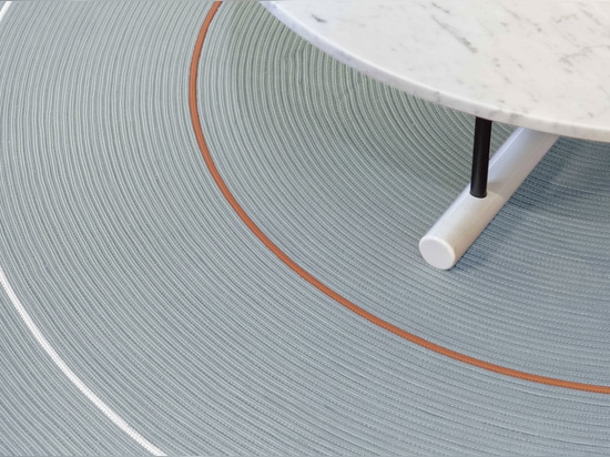 Tappeto Hula Hoop, colore Oceano