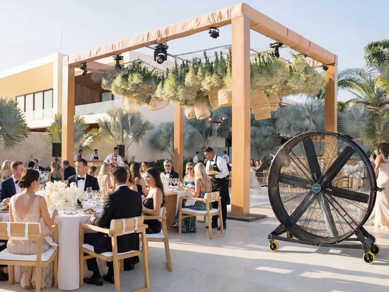 Un flusso d'aria confortevole per eventi all'aperto