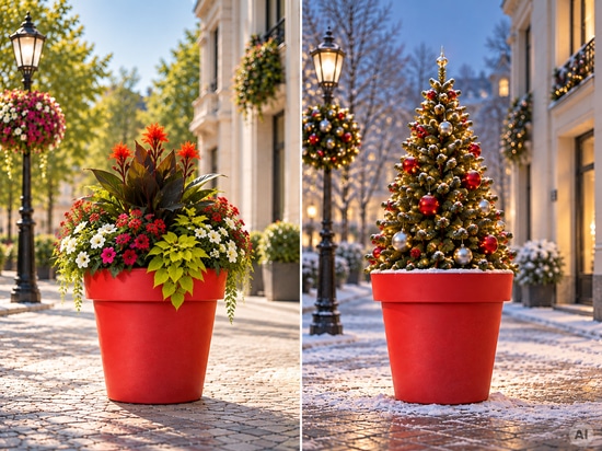 Dai fiori estivi alle decorazioni natalizie: una trasformazione stagionale