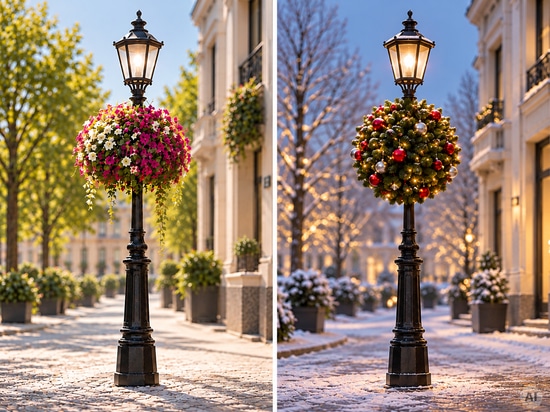 Dai fiori estivi alle decorazioni natalizie: una trasformazione stagionale