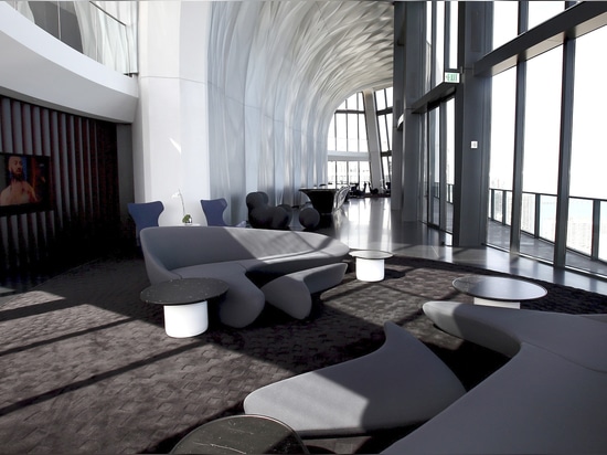 Tappeto Fluid design Rombo colore Nero | 1000 Museum Miami