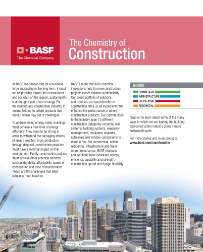 2008 Urban Land Institute insert: BASF Construction Success Stories