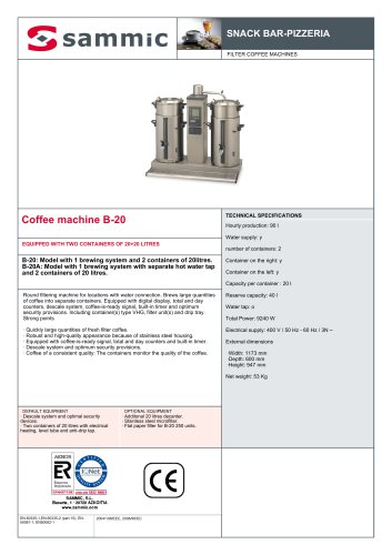 Coffee machine B-20