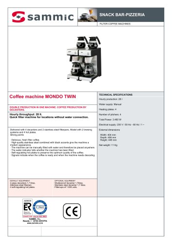 Coffee machine MONDO TWIN