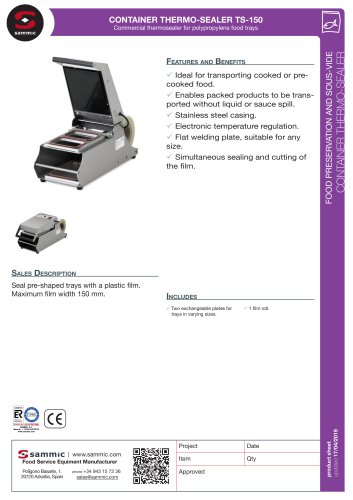 CONTAINER THERMO-SEALER TS-150