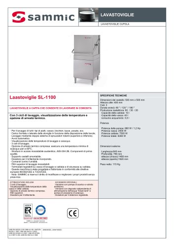 Laastoviglie SL-1100