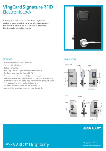 Signature RFID Product Sheet