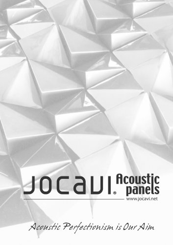 Jocavi® Acoustic Panels Company Presentation Brochure, 2016