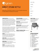 Direct Steam Kettle - Model DL