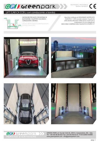 Ascensore per auto Lift Car C4