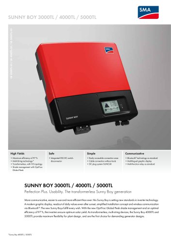 Sunny Boy 3000TL / 4000TL / 5000TL