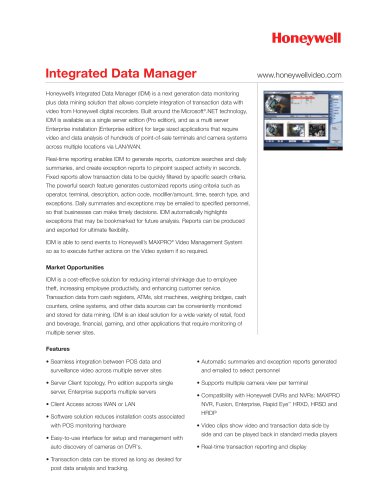 INTEGRATED DATA MANAGER