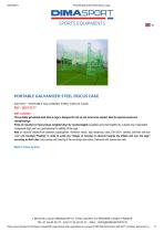 PORTABLE GALVANIZED STEEL DISCUS CAGE