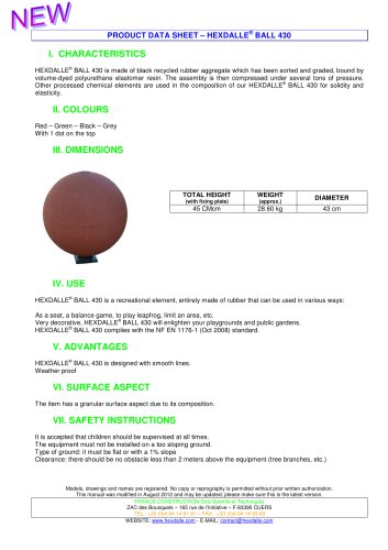 HEXDALLE® BALL 430