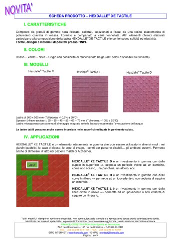 HEXDALLE® XE TACTILE