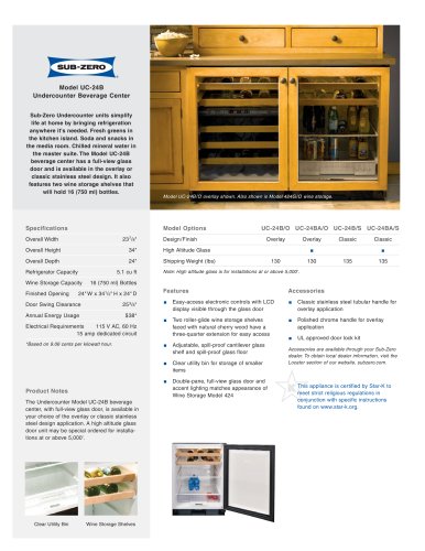 UC-24B Beverage Center