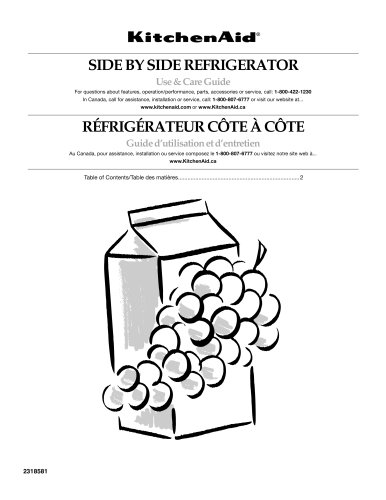 SIDE BY SIDE REFRIGERATOR