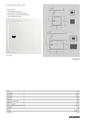 CAYONOPLAN - 2255 TECHNICAL SHEET