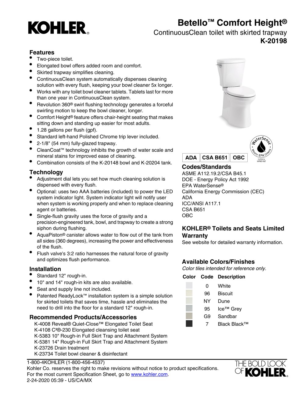 K-20198 - Kohler