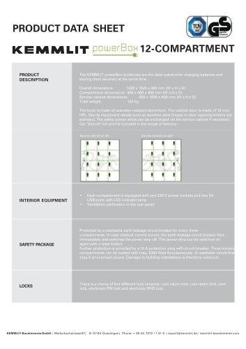 powerBox 12-compartment - Data sheet