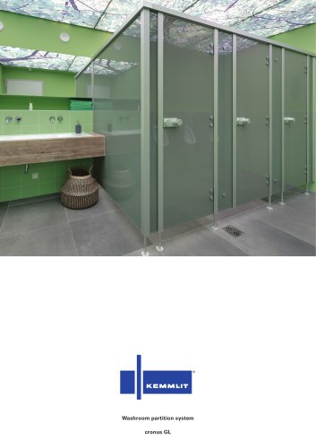 Washroom partition system cronus GL