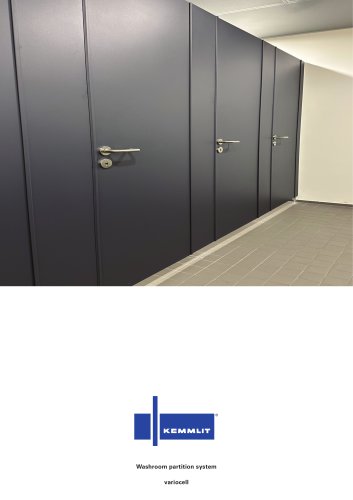 Washroom partition system variocell