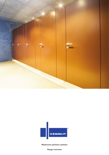 Washroom partition systems - Range overview