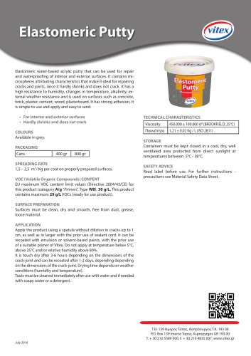 Elastomeric Putty