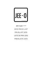 JEE-O bath by DADO 2015 PRICE LIST