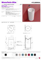 Lavabo Monotwin Slim parete - 1