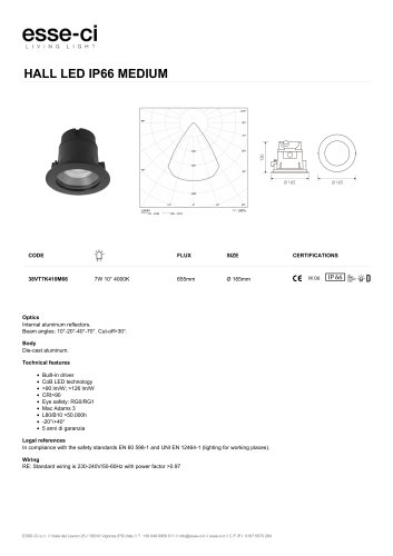 HALL LED IP66 MEDIUM