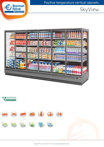 Positive temperature vertical cabinets : SkyView