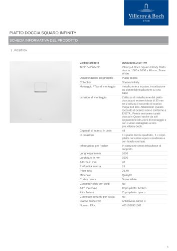 SQUARO INFINITY-UDQ1010SQI1V