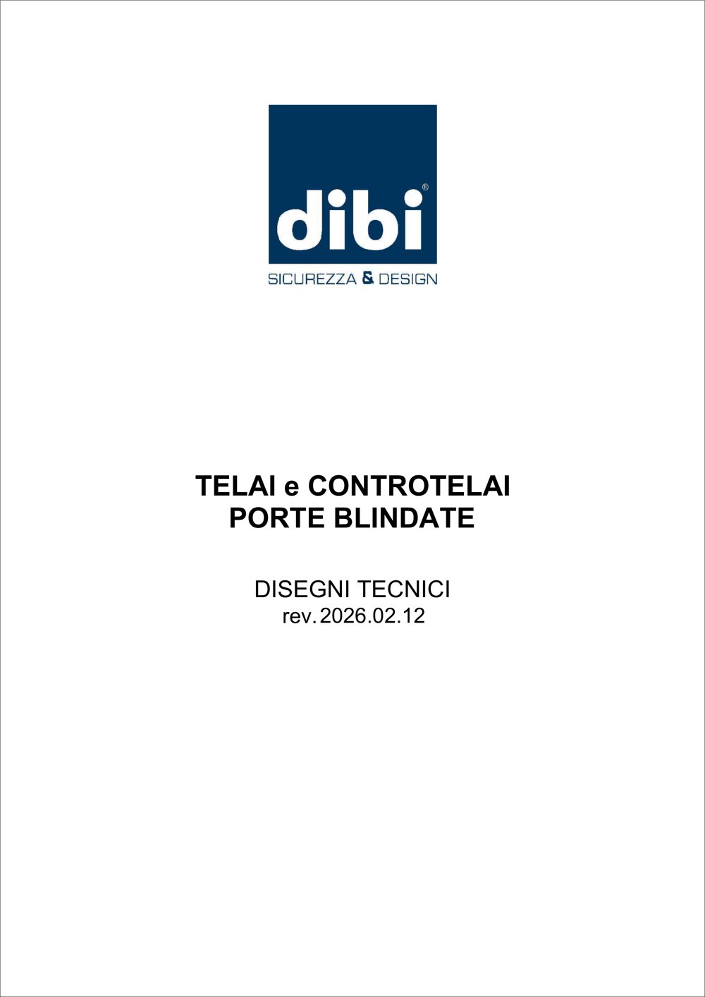 catalogo disegni tecnici  - Di.Bi. Porte Blindate