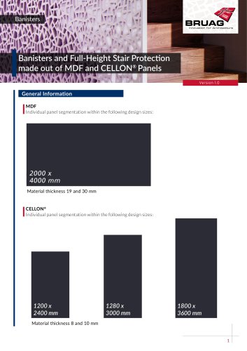 2_3 Interior Applications - Banisters Technical Sheet