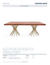 ELECTRUM DINING TABLE, ROSEWOOD