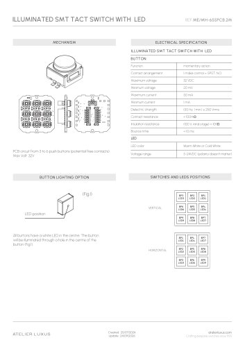 LLUMINATED SMT TACT SWITCH WITH LED