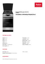 Free-standing gas electric cooker 523GES3.33PaHZpTsDpA(Xsx)