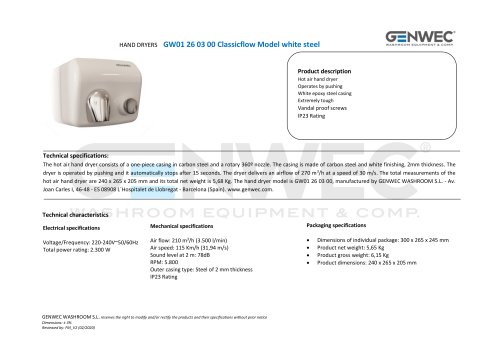 GW01 26 03 00