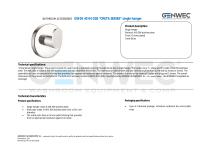 GW05 40 04 02B “CRETA SERIES” single hanger