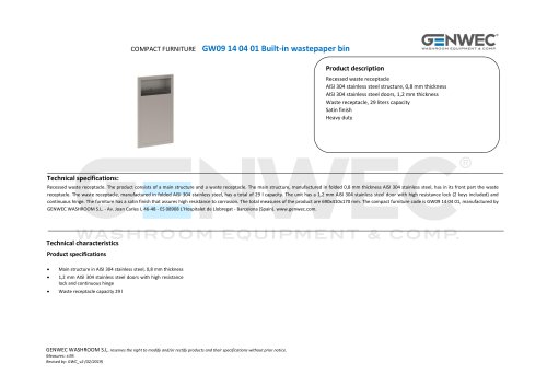 GW09 14 04 01 Built-in wastepaper bin