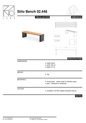 Stilo Bench 02.448